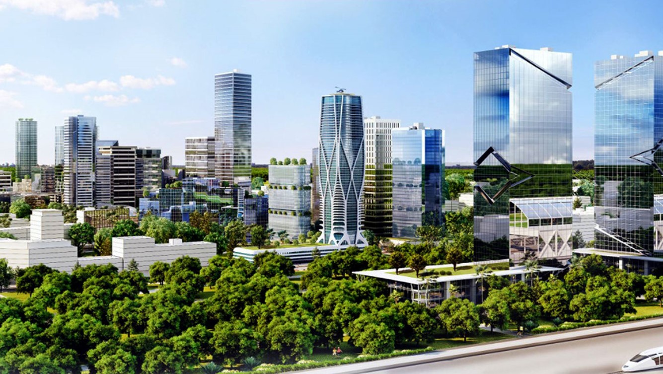 Smart city and financial center